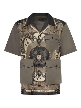 Dolce & Gabbana Printed Silk Shirt