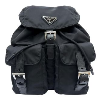 Prada Black Nylon Backpack (Pre-Owned)