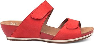 Dansko Womens Vienna Milled Wedge Sandal In Tomato