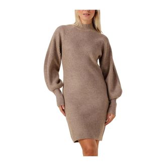 Ibana Dames, Jurken, Beige, Maat: XL Poliester