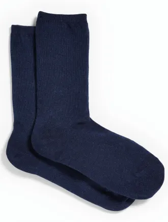 Talbots Melange Trouser Socks - Indigo Heather - 001 Talbots