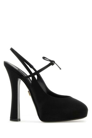 Dolce & Gabbana Black Satin Pumps