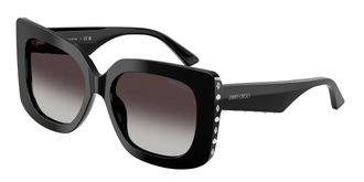Jimmy Choo London JC5025HF Asian Fit 50008G Womens Sunglasses Black Size 54