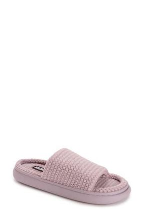 Muk Luks Marsai Faux Shearling Slipper in Dusted Lavender Knit at Nordstrom Rack, Size X-Large