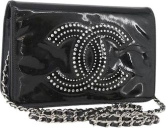 Chanel Pre-owned Cross Body Bags, female, Black, Size: ONE SIZE Pre-owned Vintage Crossbody Bag