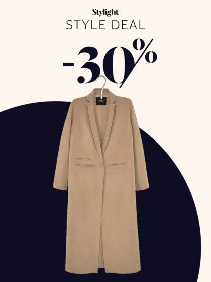 Natale in arrivo! Il cappotto camel di Maje è al 30% di sconto