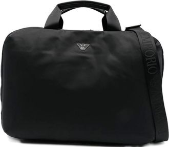 Emporio Armani Handbags, male, Black, Size: ONE SIZE Top-handle Handbag