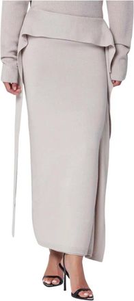 Entire studios Lange Rok - Dames - Maxi Rokken - Grijs - M/L - Rokken