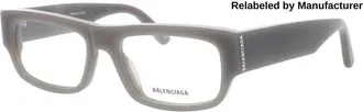 Balenciaga Mens Grey Rectangular Eyeglass Frames BB0304O00353R