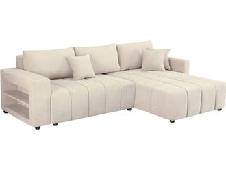 Habitat & Jardin Sof&aacute; esquinero beige 264 x 178 x 88 cm