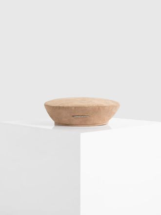 Mani&egrave;re De Voir Anya Suede Beret in Beige at Nordstrom