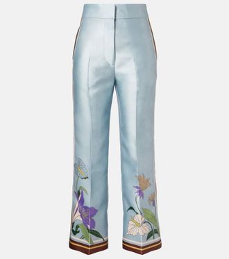 Alemais Al&eacute;mais Alfie floral satin culotte