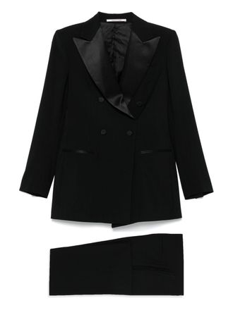 Tagliatore Womens Wool Smoking Suit