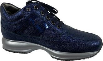 Hogan Interactive Sneakers - Dames - Sneakers - Blauw - 35 1/2 EU - Leer - Schoenen