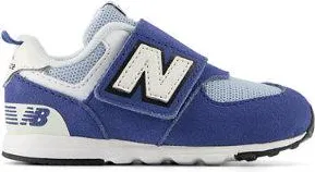 New Balance Infants 574 NEWB Hook & Loop in Blue Leather, size 4.5