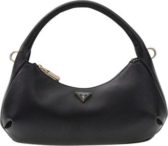 Guess Gilda Mini Hobo Tas - Dames - Handtassen - Zwart - ONE Size - Tassen
