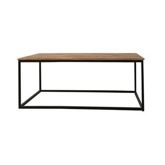 Jaipur Furniture Industrial Coffee Table - Mango Wood/Iron - L60 x W110 x H45 cm - PP Sawn Finish in Brown