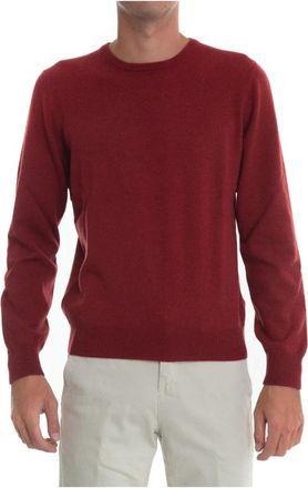 Gran Sasso Kasjmiermix slim fit pullover - Heren - Ronde hals truien - Rood - 3XL - Kasjmier - Truien & Vesten