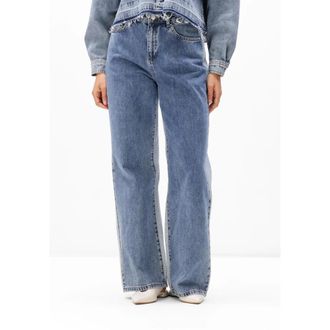 ALIX The Label Alix The Label, Jeans, Dames, Blauw, XS, Denim, Woven Mix Denim Broek