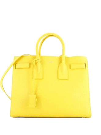 Saint Laurent Sac de Jour NM Bag Leather Small tote bag - Giallo
