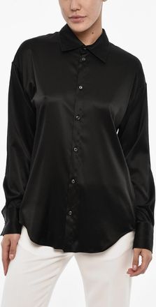Dsquared2 Blusa In Satin a Tinta Unita con Gioielli sul Retro Dsquared2