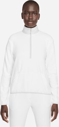 Nike Womens Therma-FIT Victory Long-Sleeve 1/2-Zip Golf Top in White | DA3236-100
