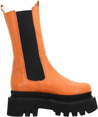 Yellow Elastische Chelsea-laarzen - Dames - Chelseaboots - Oranje - 37 EU - Schoenen