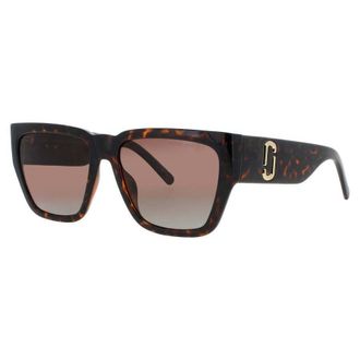 Marc Jacobs Polarized Brown Shaded Square Ladies Sunglasses MARC 646/S/US 0WR9/LA 57