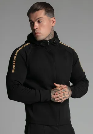 Siksilk Sudadera Cremallera Completa Negra Masculino XS