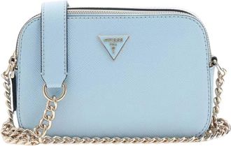 Guess Noelle Saffiano Mini Crossbody - Dames - Schoudertassen - Blauw - ONE Size - Tassen