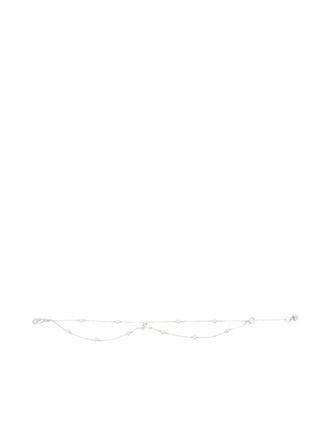 agn&egrave;s b. pearl-embellished bracelet - women - silver/Metal - One Size