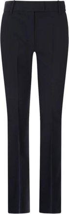Max Mara Fatina Slim-fit Broek - Dames - Slim Fit Broeken - Blauw - S - Katoen - Broeken