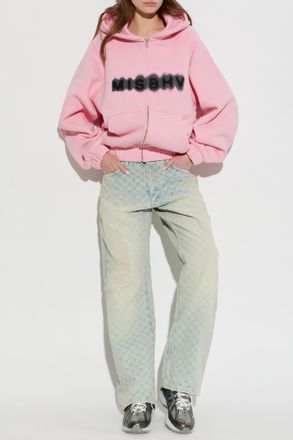 Misbhv Monogram Jeans, Womens, Light Blue