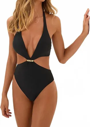 Vix Solid Besse Brazilian Swimsuit In Black