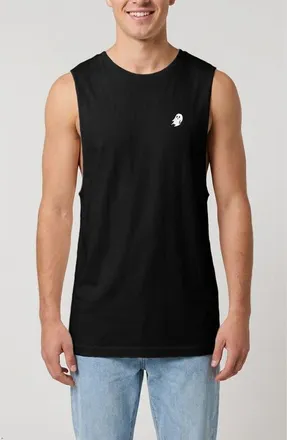 Dalix Ghost Lightweight Jersey Tank in Black at Nordstrom, Size Xx-Large