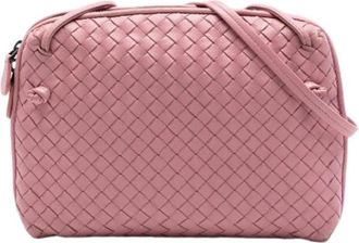 Bottega Veneta Pre-owned Nodini Crossbody Bag - Dames - Vintage Schoudertas - Roze - ONE Size - Leer - Vintage