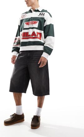 Cotton On Jorts super ampi neri-Nero