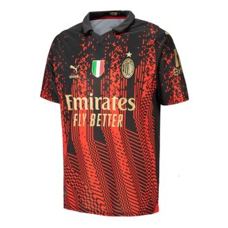 Puma Ac Milan 2022/2023 4th Away Champions Jersey Stadium Version Red 77336201