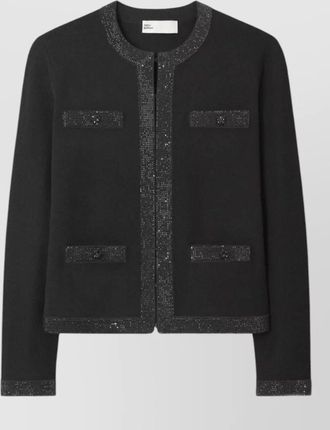 Tory Burch embellished wool cardigan