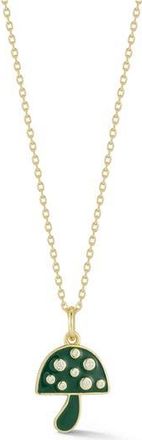 Glaze Jewelry Mushroom Pendant Necklace in Gold at Nordstrom Rack