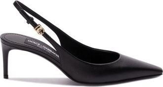 Dolce & Gabbana Black Calfskin High Heel Womens Pumps