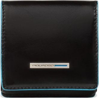Piquadro Square coin purse - Heren - Portefeuilles - Zwart - ONE Size - Accessoires