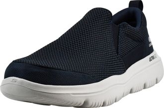 Skechers GO WALK EVOLUTION ULTRA-IMPEC, Mens Slip On Trainers, Blue (Navy Textile/Gray Trim Nvgy), 7.5 UK (42 EU)