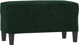 vidaXL Vidaxl - Banco De Terciopelo Verde Oscuro 70x35x41 Cm