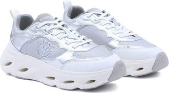 Pinko Womens Sneakers Silver Footwear - Sports