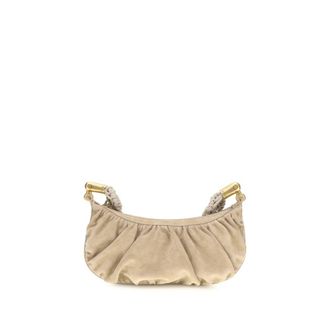 Balmain Beige Fabric Shoulder Womens Bag