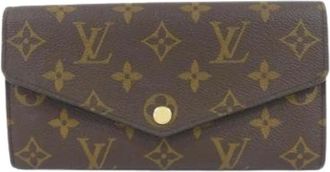 Louis Vuitton Pre-owned Wallets, female, Brown, Size: ONE SIZE Pre-owned Canvas Wallet