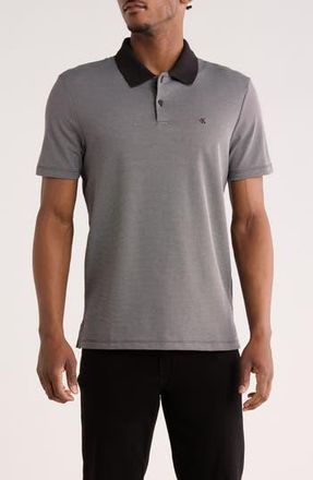 Calvin Klein Interlock Pique Polo in Black at Nordstrom Rack, Size Xx-Large
