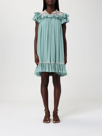 Chlo&eacute; Abito in georgette plissettato Chlo&eacute;