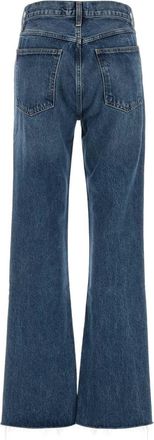 A Gold E Womens Leena Jeans Blue Cotton Lyocell